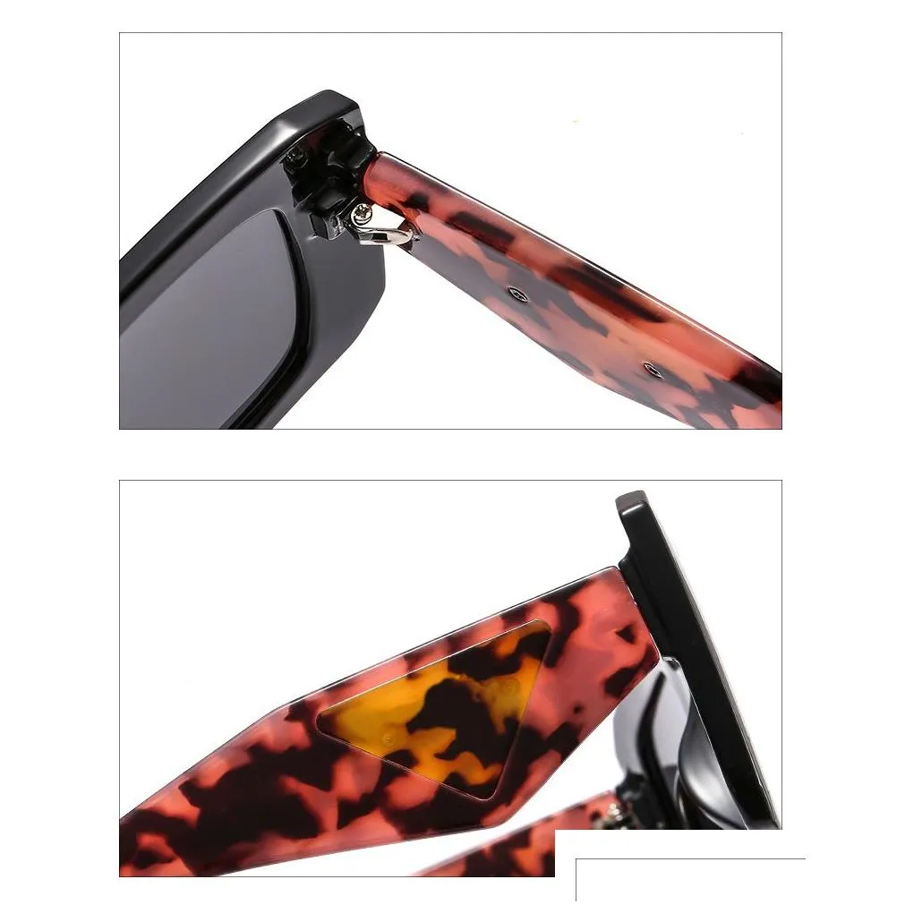 designer sunglasses vintage square men women metal cutout frame glasses ladies uv400 eyewear