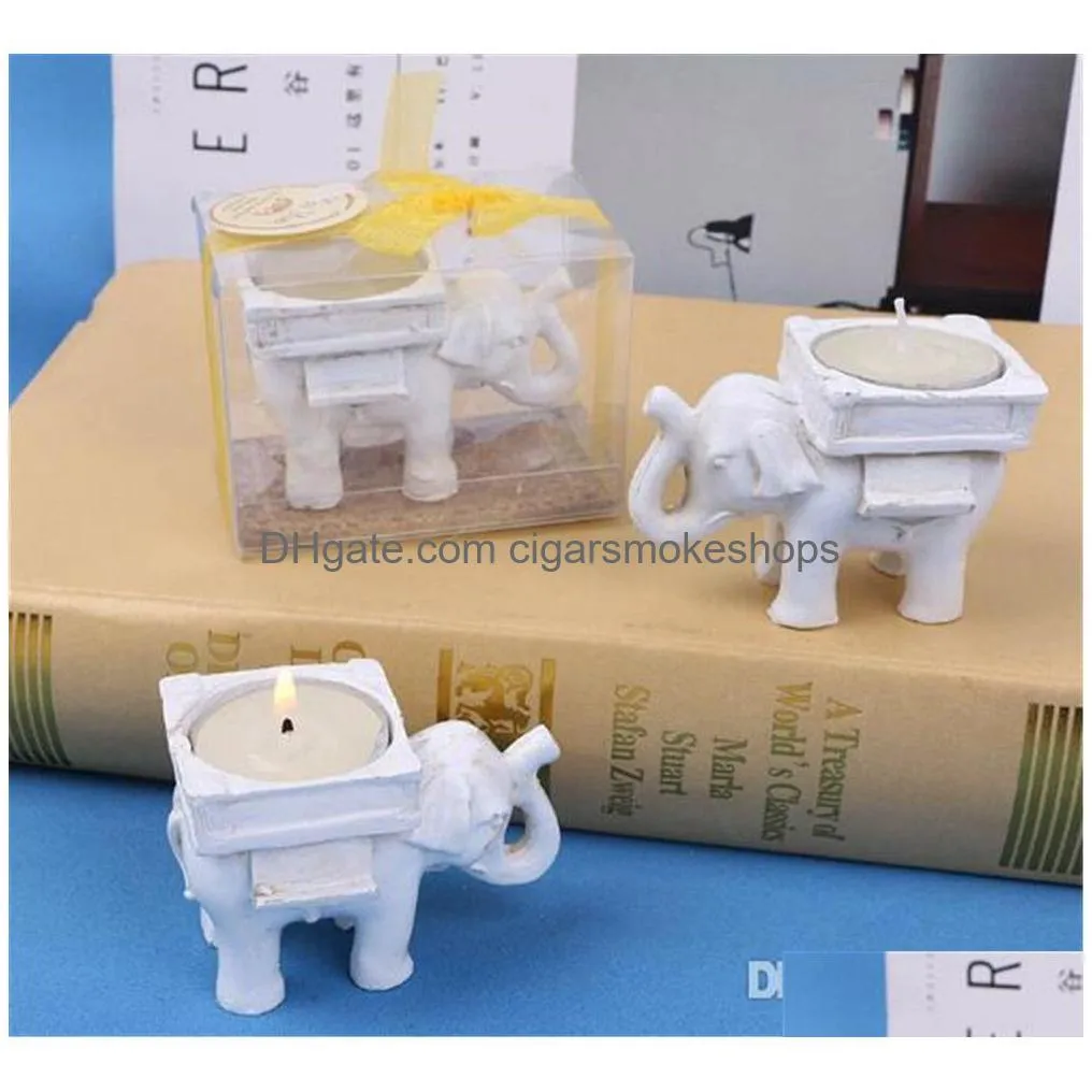 festive lucky elephant candles holder tea light candle holder wedding birthday gifts with tealight kd1