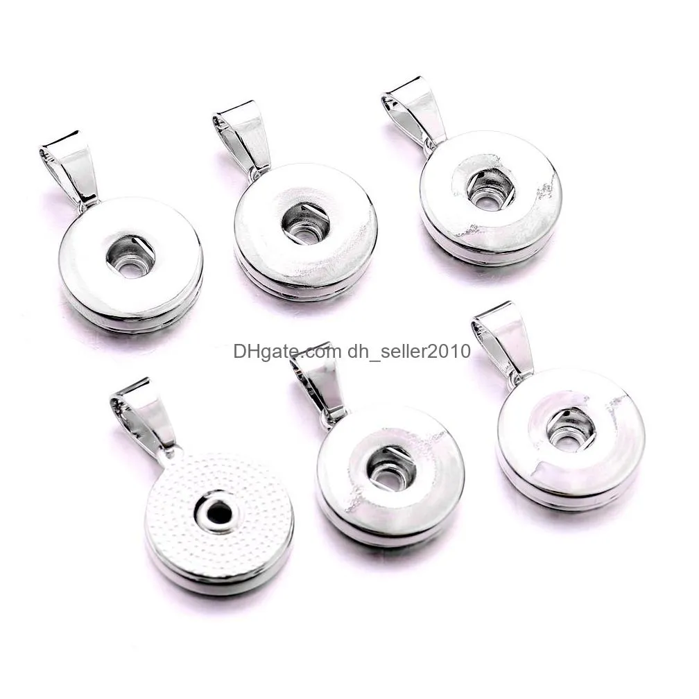 silver plated 18mm snap button necklace necklace for women ginger snaps buttons jewelry