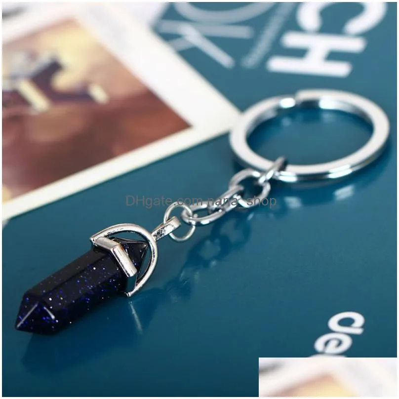 bullet pink quartz opal gem elegant family gifts fashion hot healing stone natural stone keyring key chain