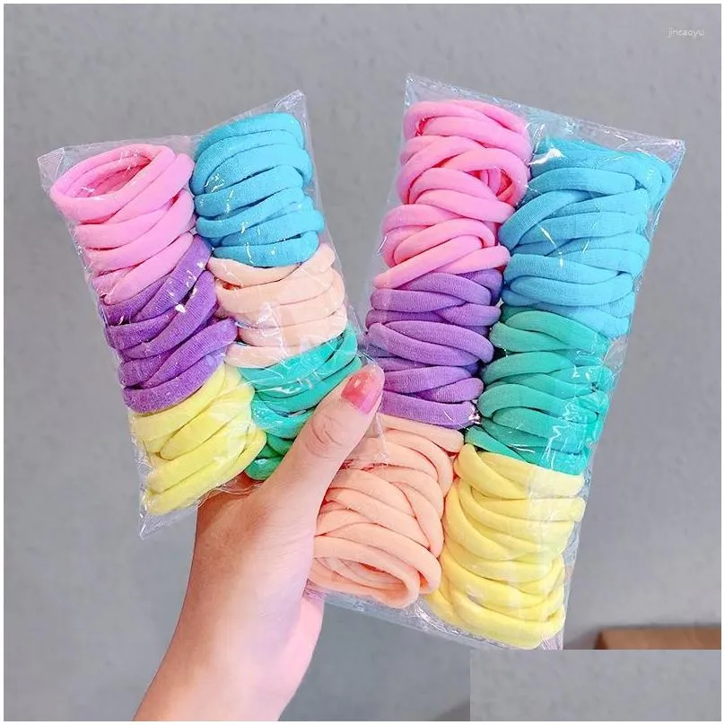 hair accessories 100pc/50pc girls scrunchies elastic band 3.5cm tie baby ring rope headwear kids for girl