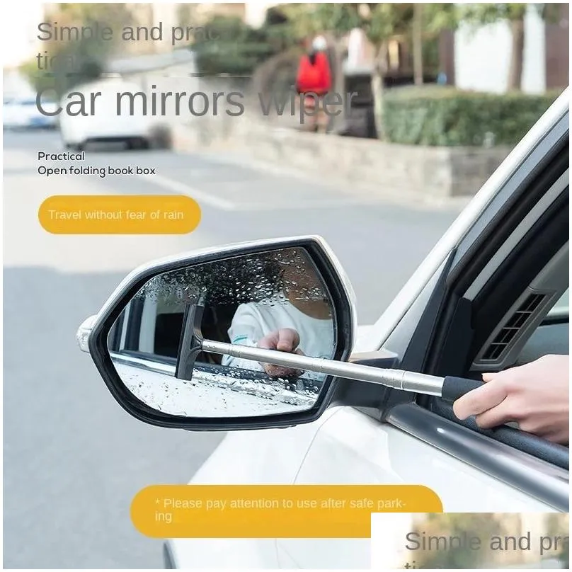cleaning brush multifunctional car rearview mirror retractable wiper artifact wiper wiper car window front windshield rainproof