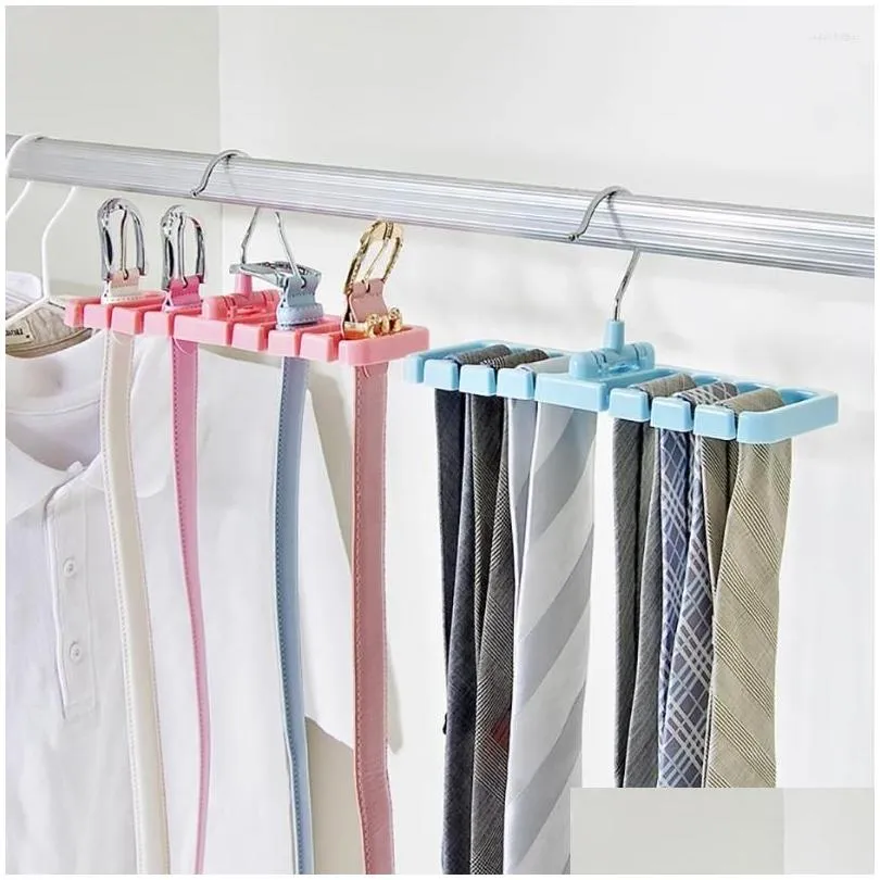 hooks tie belt hanger wardrobe rotating organizer rack multifuctional scarf home closet storage holder