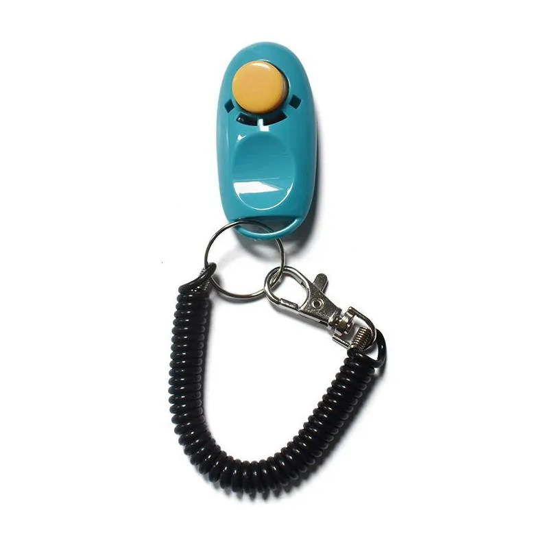 pet cat clicker dog training obedience adjustable whistle answer card pet trainer assistive guide key ring dogs pets supplies