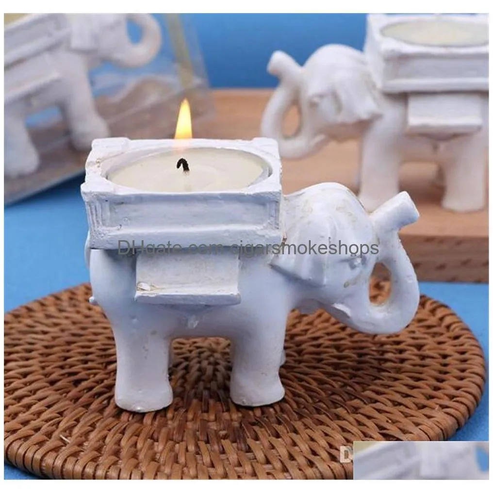 festive lucky elephant candles holder tea light candle holder wedding birthday gifts with tealight kd1