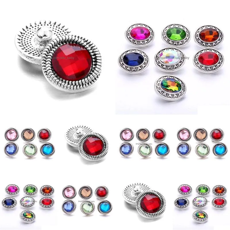 round metal snap button clasps jewelry findings 18mm snaps buttons diy earrings necklace bracelet jewelery acc