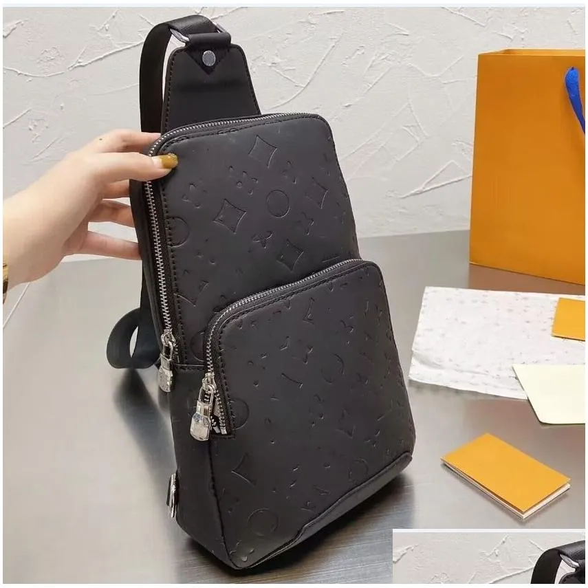 avenue sling bag mens designer 5a genuine leather shoulder bags mans luxurys designers cross body purse wallet hobos message handbag tote belt bag