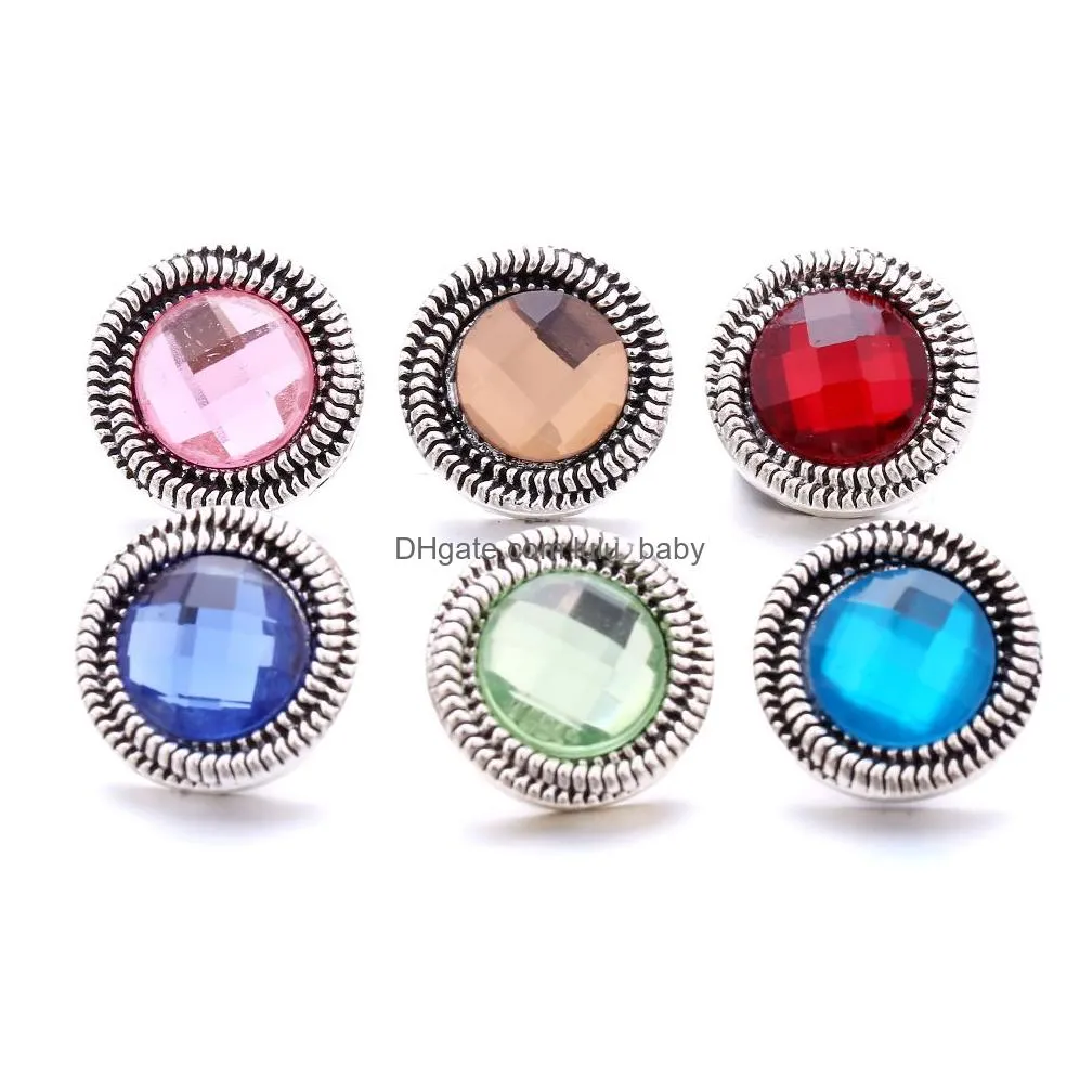 round metal snap button clasps jewelry findings 18mm snaps buttons diy earrings necklace bracelet jewelery acc