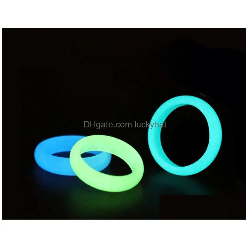fashion glowing luminous stone rings rarely natural fluorite ring glow in dark halloween party jewelry uni decoration for women men