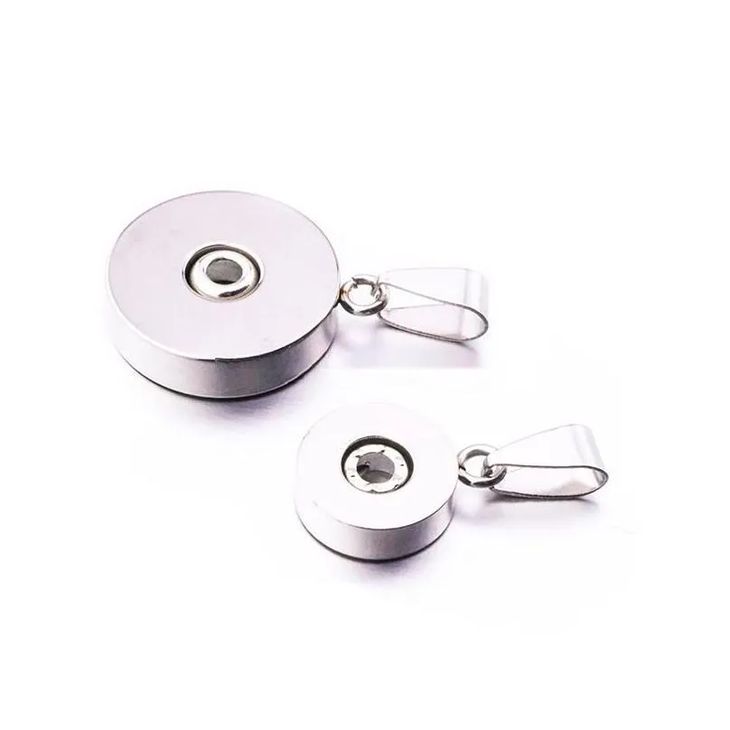 stainless steel 12mm 18mm snap button charms pendants buttons to make diy snaps bracelet necklace snap jewelry