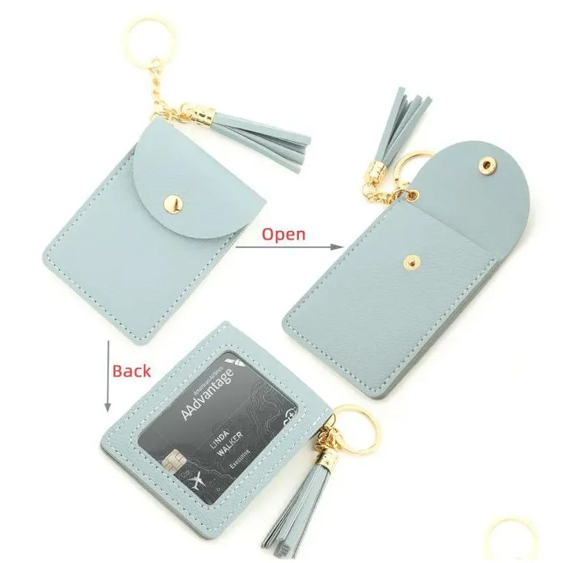 ups new women wristlet card holder silicone chain beaded bangle wallet bracelet keychain pocket coin purse leather tassel key ring