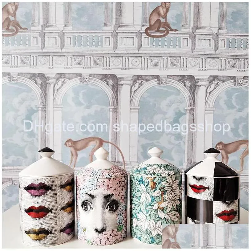 candle holders style lady face vintage bottle decorative ceramic porcelain jar jars with lid containercandle