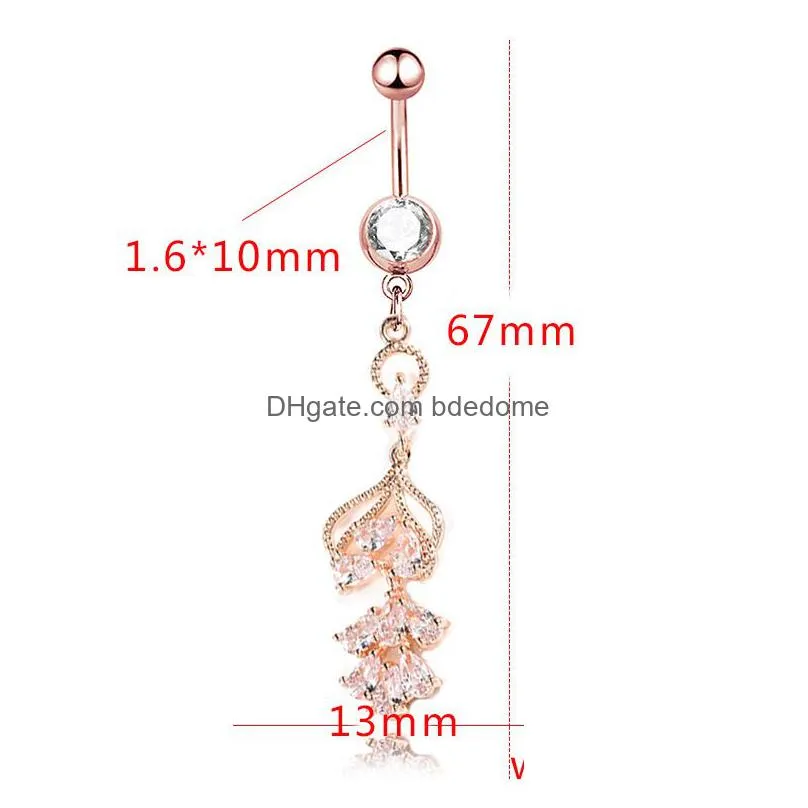 y wasit belly dance crystal body jewelry stainless steel rhinestone navel bell button piercing long drop dangle rings for women