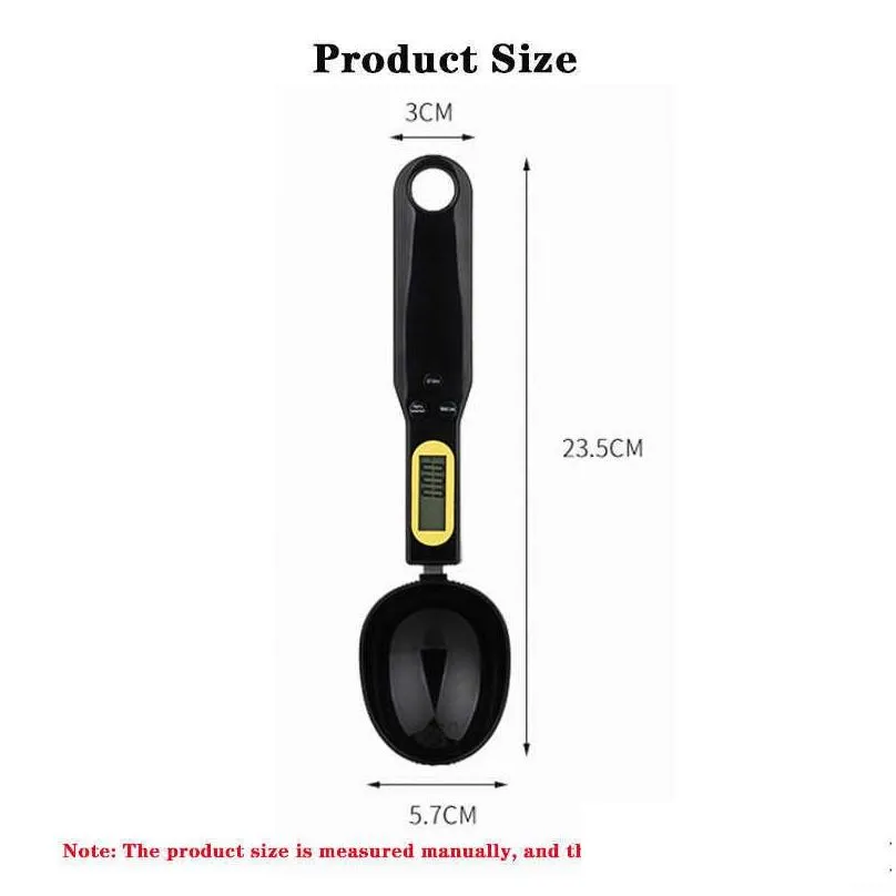 measuring tools electronic kitchen scale digital measuring food spoon weight volumn scale kitchen tool for milk coffee scale r230704