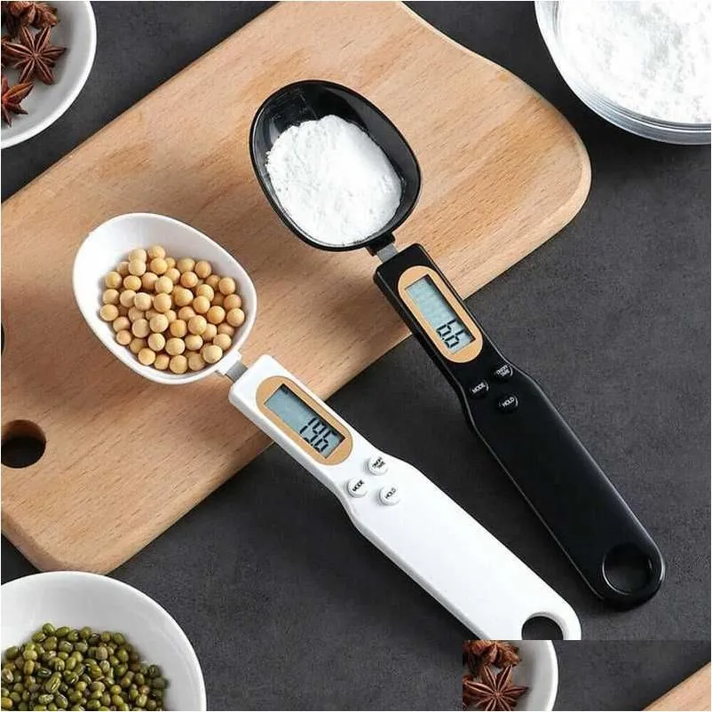 measuring tools kitchen scale display digital weighing spoon spoon weighing ingredients cat dog food r230704