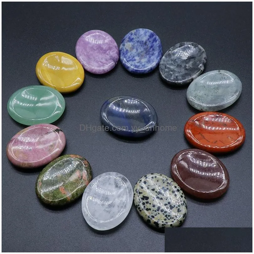 natural worry stone crystal jade face scraping board tiger mouth massager oval thumb print finger scraping piece