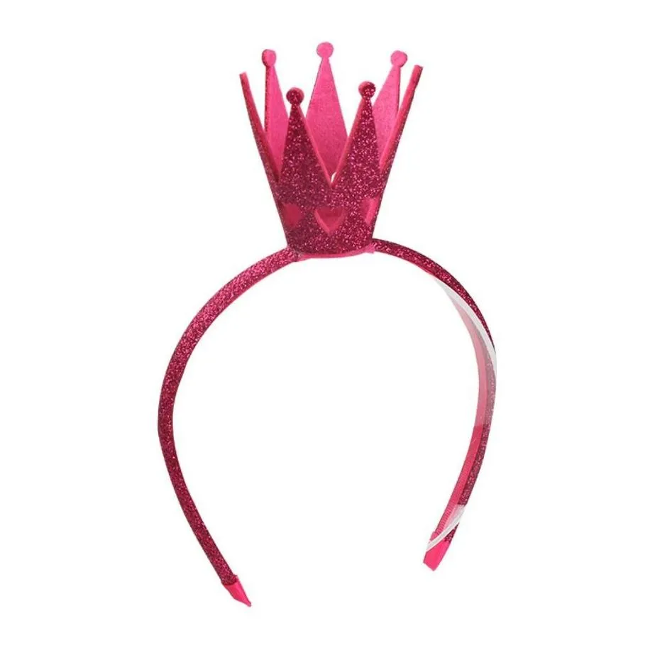 kids girls party hair hoop shiny tiara crown hair hoop birthday headwear hairband for year fairy party christmas costumes