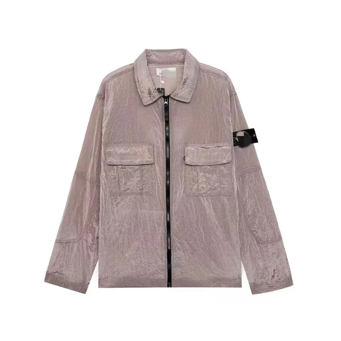 designer stone for couples lightning jacket shirt metal nylon functional sunscreen casual wear sweatshirt top version