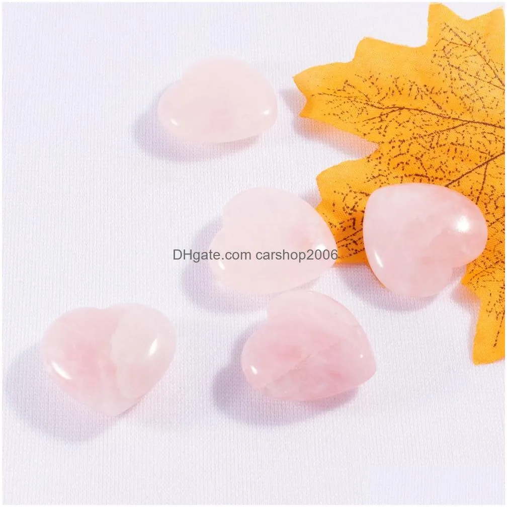 natural stone 25mm non-porous pink rose quartz tigers eye heart chakra healing stone guides meditation ornaments jewelry accessory