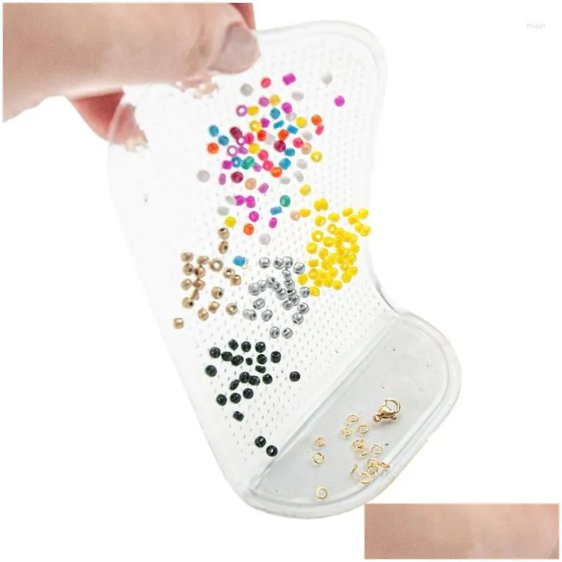 storage bags bead scoop mats for beading stable jewelry scoops making tool diy necklace design supplies