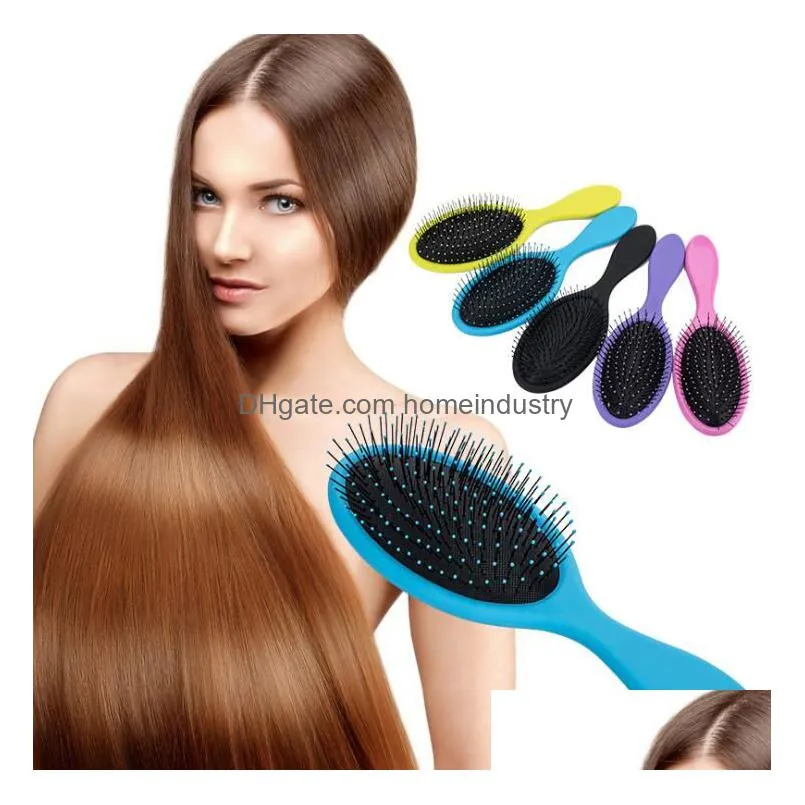 wet dry hair brush hair detangler brush massage comb with airbags combs for wet hair shower brush 2018