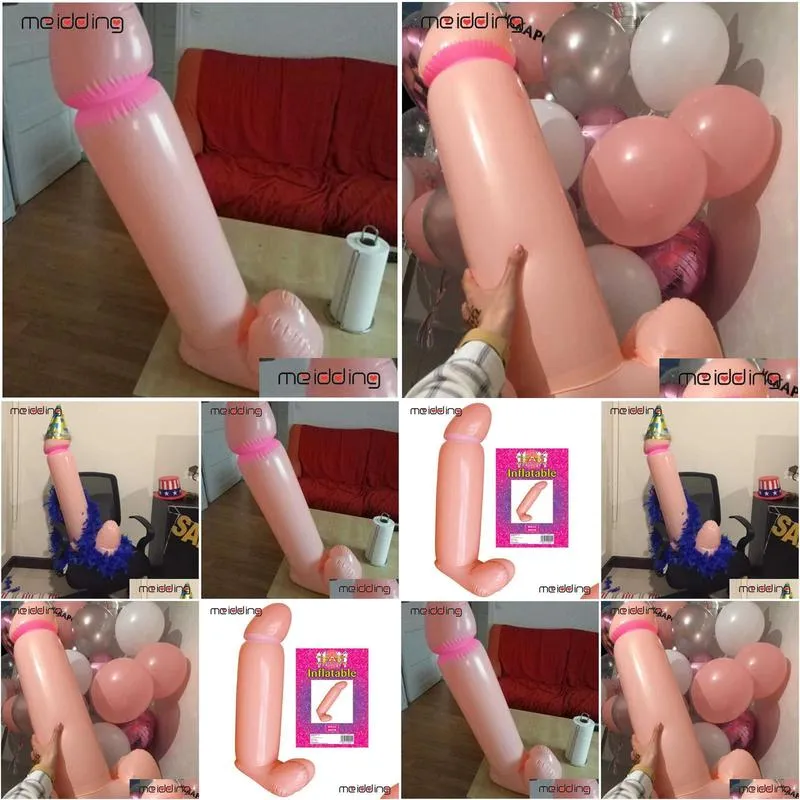 90cm inflatable blow up willy penis fun products hen party decoration bachelorette gathering adult stag party game deco y0730