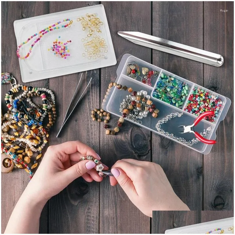 storage bags bead scoop mats for beading stable jewelry scoops making tool diy necklace design supplies