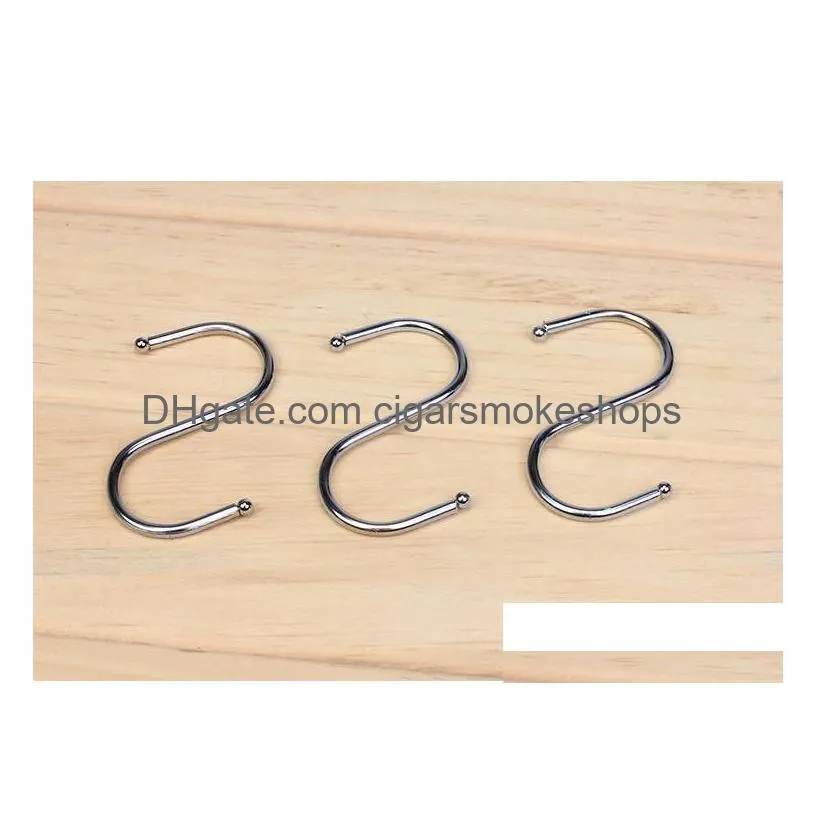 stainless steel practical hooks s shape kitchen railing s hanger hook clasp holder hooks for hanging clothes handbag hook kd1