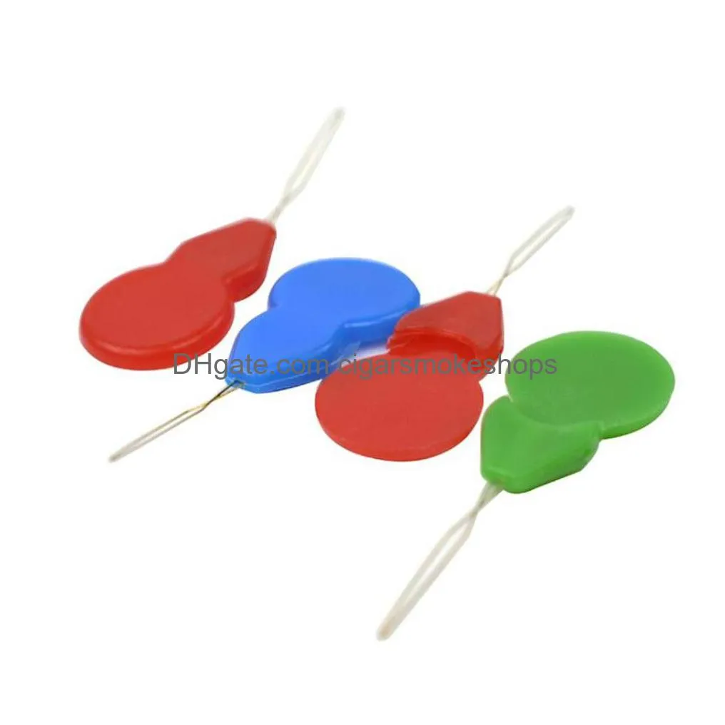 random color slivery hand machine sewing stitch bow wire needle threader insertion tool hand sewing machines