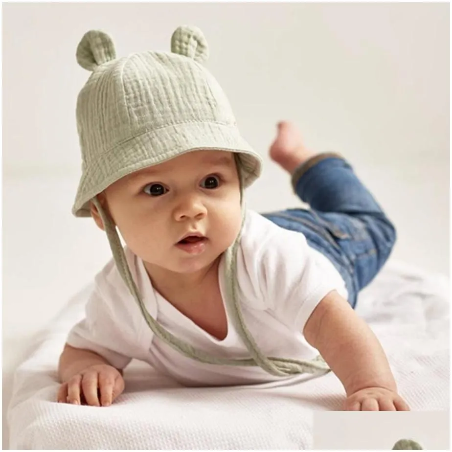Caps Hute Fruhling Herbst Baby Sonnenhut Kinder Outdoor Kaninchen Ohr Strand Junge Madchen Panama Unisex Eimer Fur 0 12 Monate Drop Lieferung Dhwwj Von 2 76 DHgate