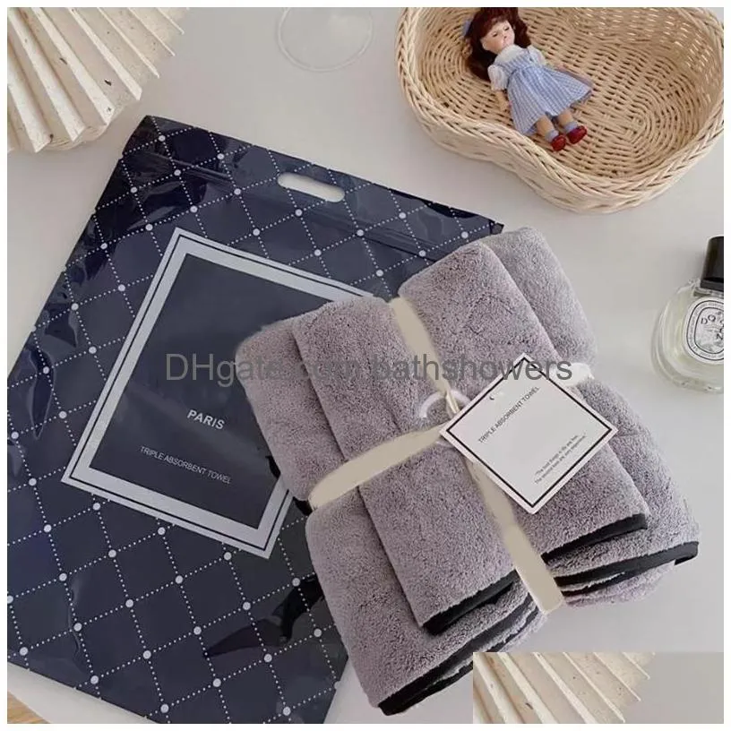 designer a set pure cotton towel c luxurys designers face towel and bath towel soft wash bath home absorbent men women washcloths