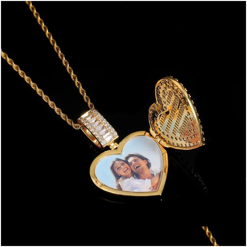 personalized memorial pendant necklace - heart-shaped frame for photos - uni keepsake jewelry gift for couples
