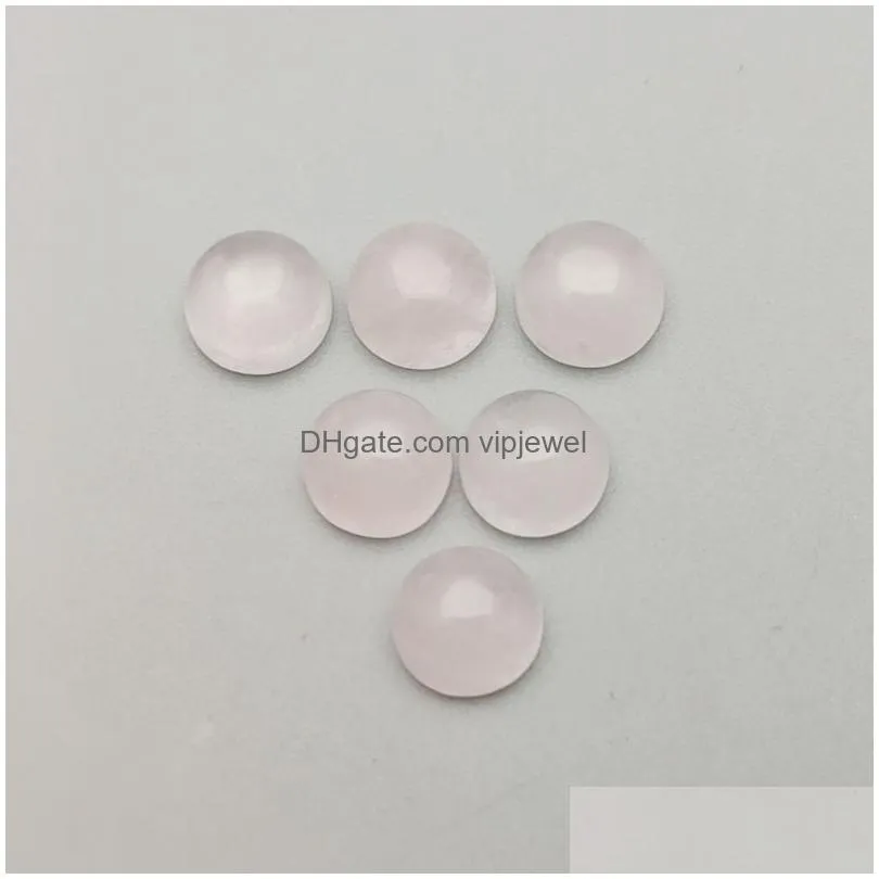 natural stone 6mm 8mm 10mm 12mm round loose beads rose quartz face for natural stone necklace ring earrrings jewelry accessory