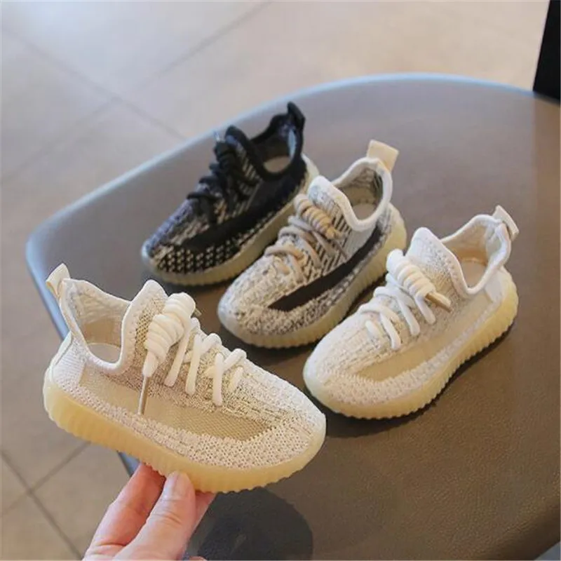 Spring Autumn Childrens Sports Shoes Flying Woven Breathable Kids Athletic Shoe Boys Girls Sneakers Soft-Soled Toddler Baby Shoes Chaussures Pour Enfants