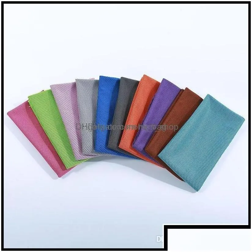 towel home textiles garden 90x30cm ice cold cooling summer sunstroke sports yoga exercise cool quick dry soft breathable mk537 drop