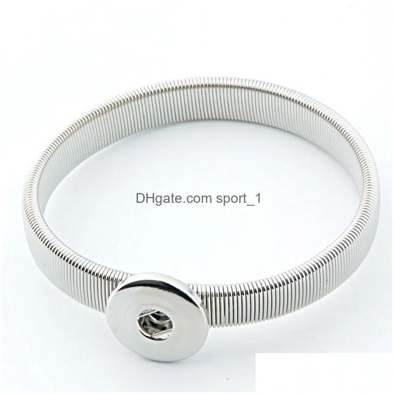 Gold Plated Ginger Snap Bracelets for Women 18mm Elastic Snap Jewelry Buttons Bracelet Drop Delivery 2024 from sport 1 0.73 DHgate Mobile