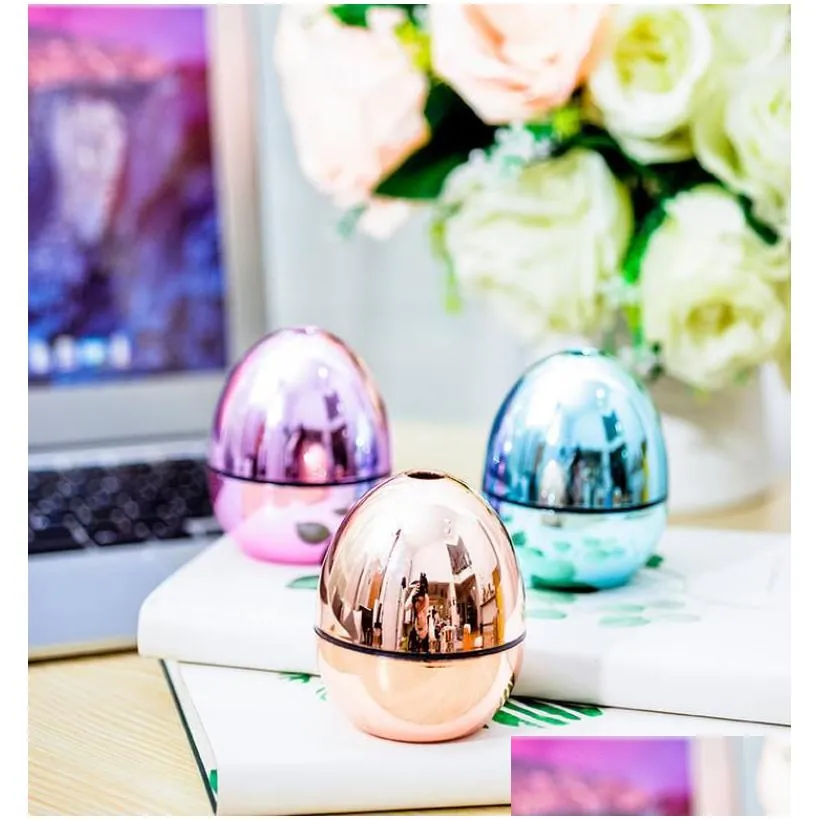 usb portable desktop egg air humidifier  oils diffusers mist air humidifier for home office bedroom baby room car metalic