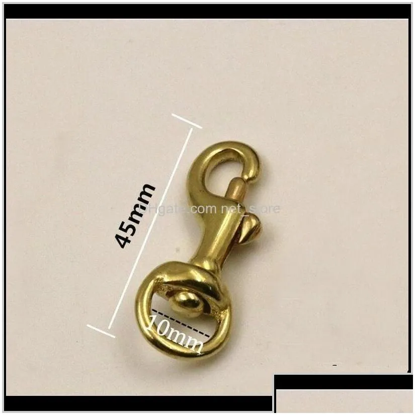 bag parts accessories 5pcs solid brass trigger swivel eye bolt snap hook webbing leather craft buckle for making bags szeie cebvo