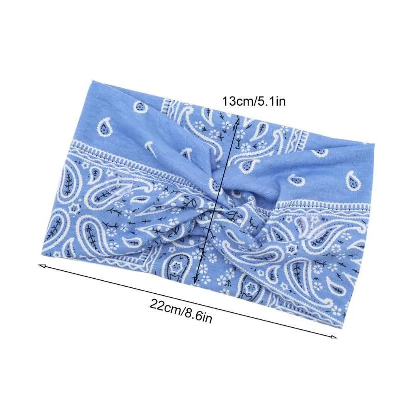 floral stretch headband for mask - washable hair band ear saver with wide button colorful knots and comfort fit.