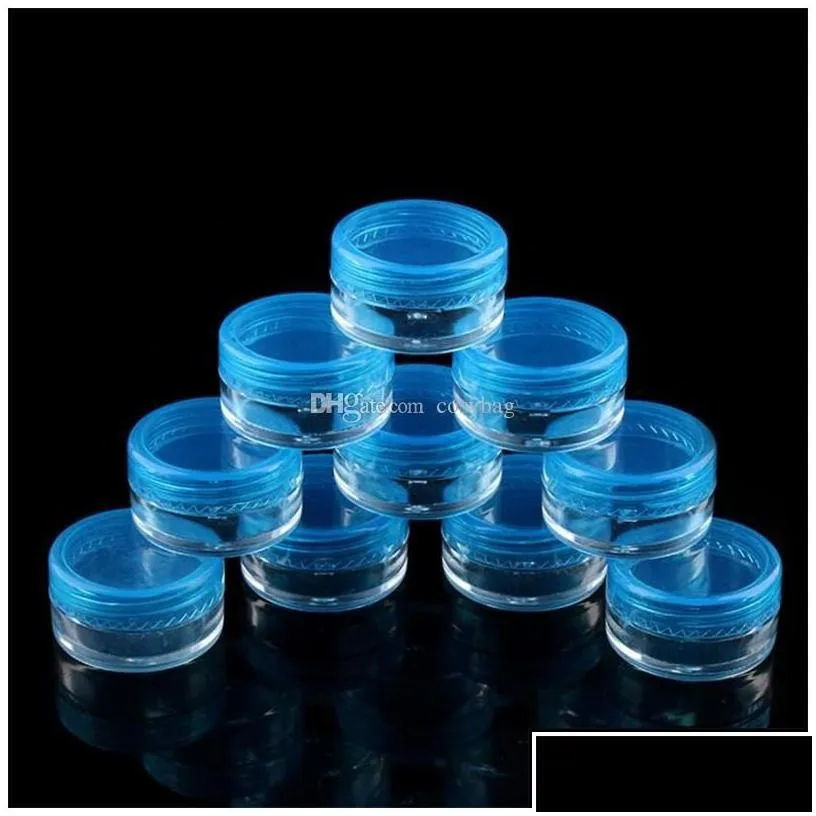 Packing Bottles 3G 5G Plastic Containers Jar Box Transparent Bottle Empty Cosmetic Cream Jars L 5Ml Container Drop Delivery Office S