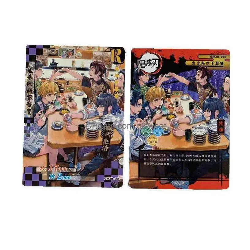 card games demon slayer tcg game letters cards table toys for family children christmas gift y1212 drop delivery gifts puzzles dhn58