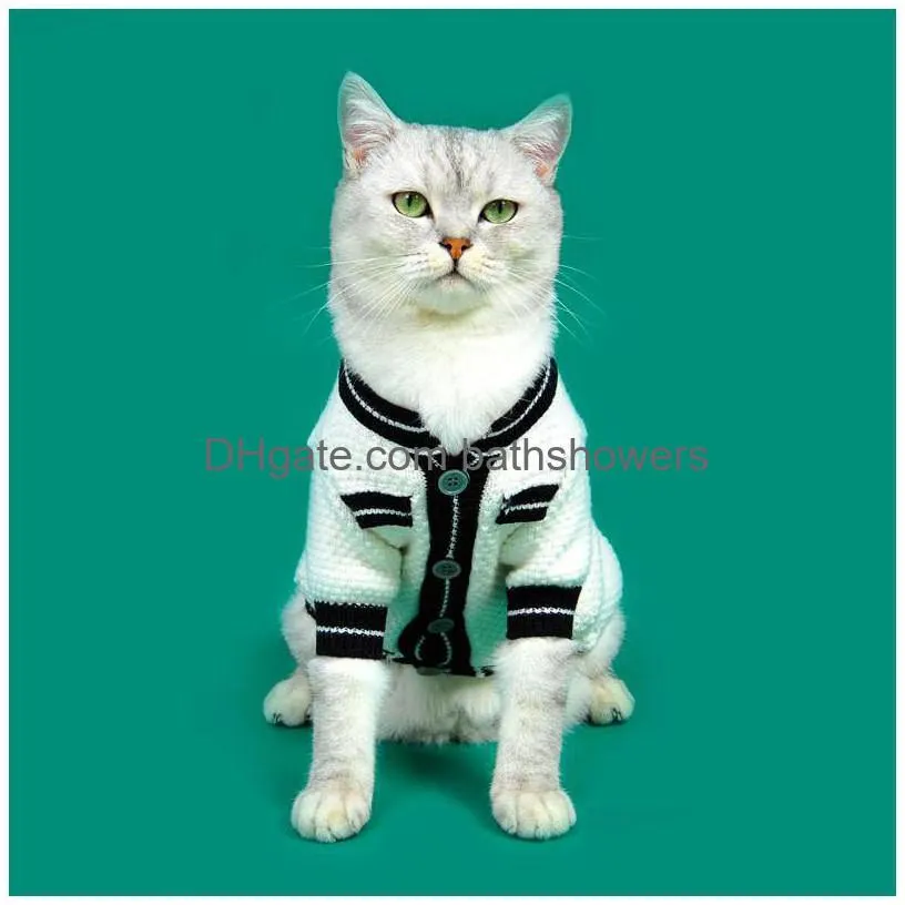 simple pattern pets sweaters spring fall personality lovely pet coats classic soft touch bulldog teddy jackets
