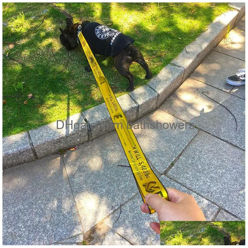 dog collars leashes galaxydog 3.5cm luxury leash dog apparel off ins white 1.6m nylon collar set fashion neon wedding tactical