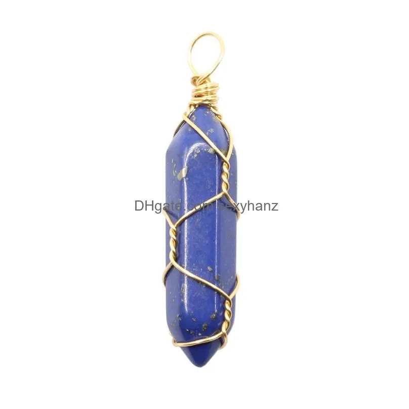  design keychain colorful natural stone key chains wire wrap stone key ring for women men handbag accessorie handmade jewelry
