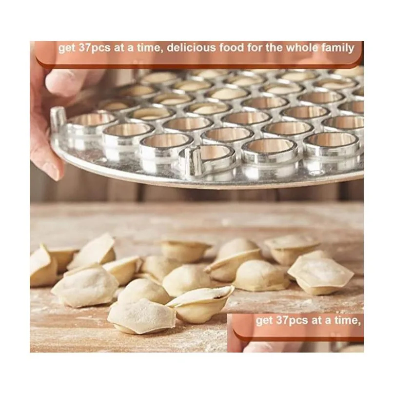 kitchenbliss pelmeni maker 37-hole metal mold cutter for perfect ravioli dumplings more.