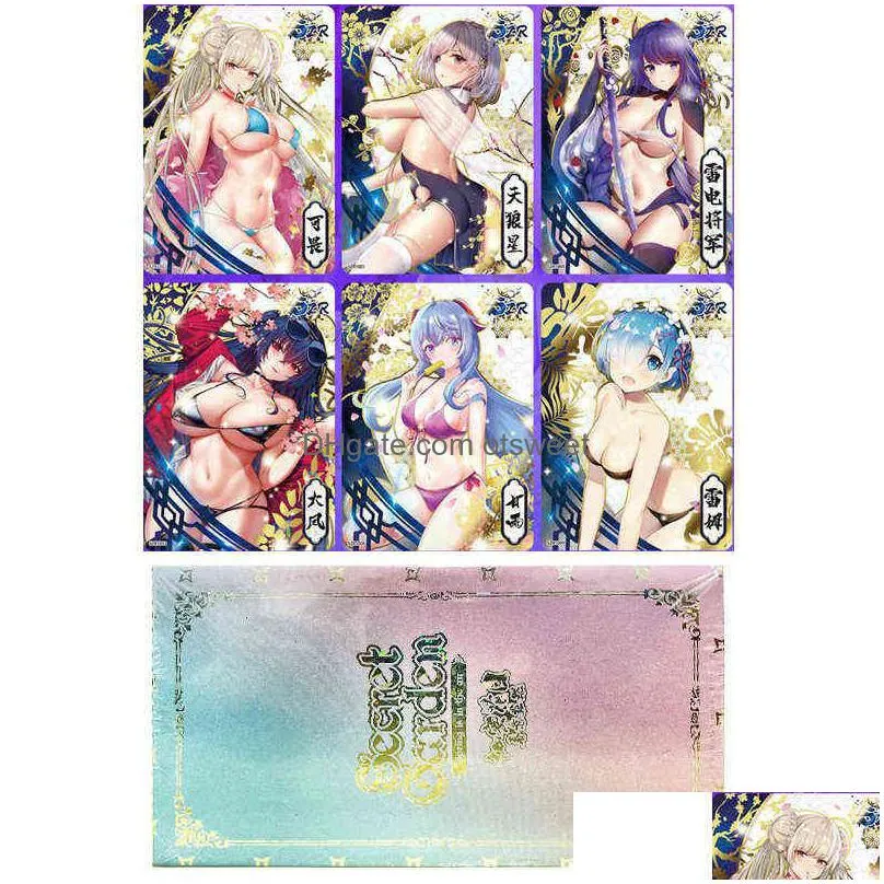 card games new goddess story collection card games anime y girl party swimsuit bikini feast booster box doujin toys and hobbies gift