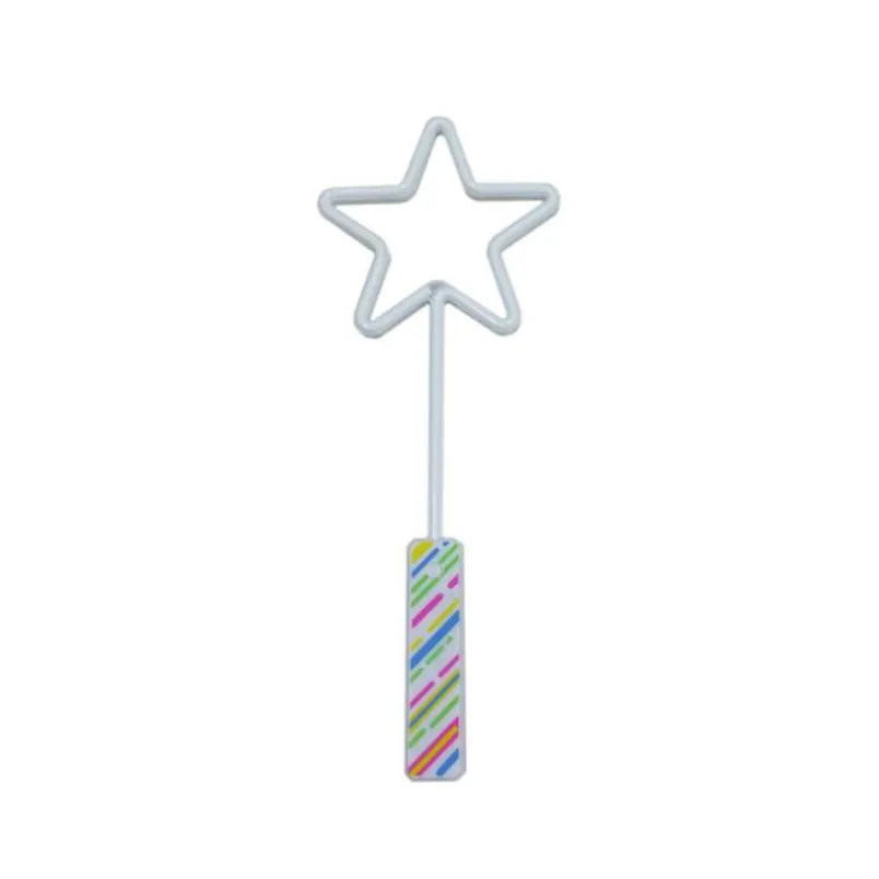 star love shaped neon magic wands led flash light up glow stick concert atmosphere props party bar christmas wedding decor kids gift