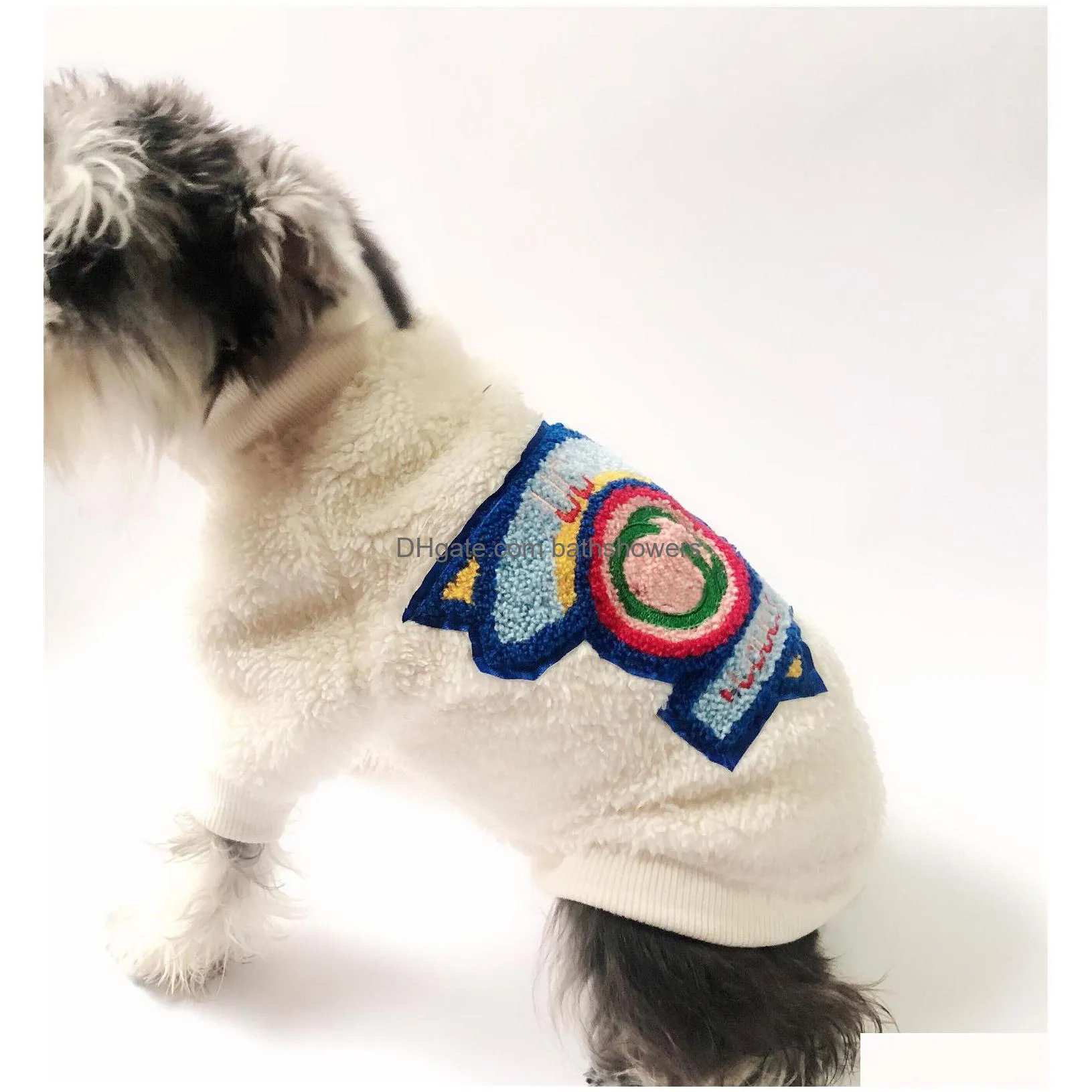 designers dog clothes brand pet clothes metal half zipper windproof pet jacket casual autumn winter warm dog coat for small medium