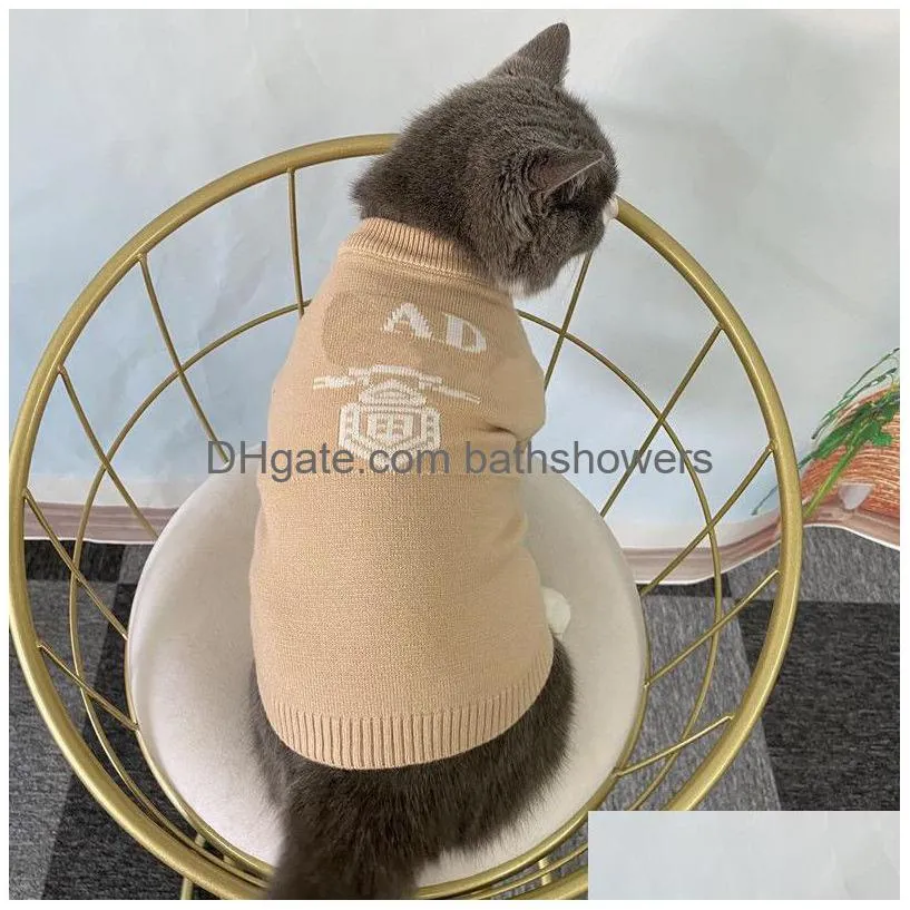 brand luxury dog apparel designer fashion denim hoodies cat dog clothes with letter outdoor casual pets coats accessories