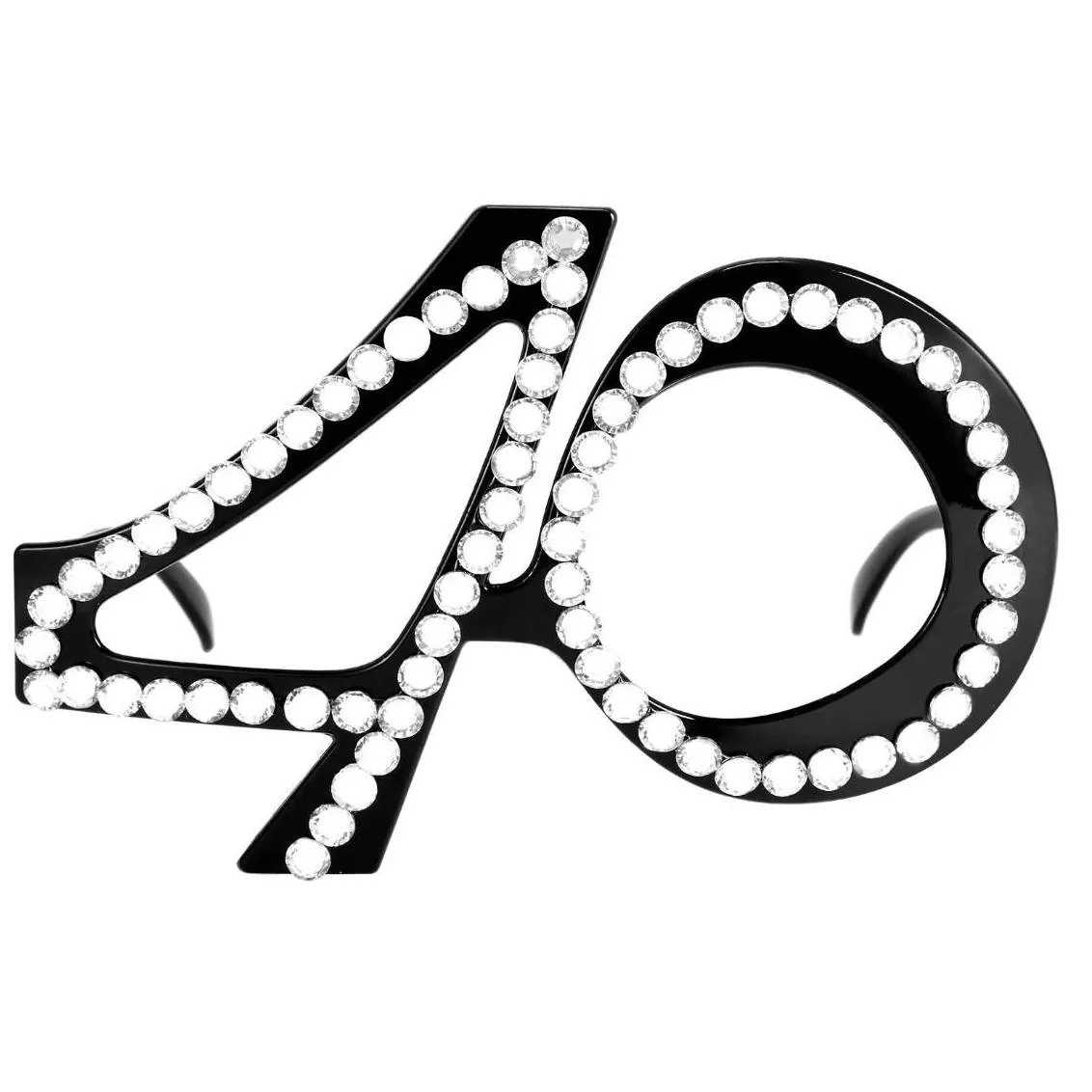 crystal birthday glasses - elegant eyewear for milestone celebrations - 16th to 70th birthdays novelty favors decor